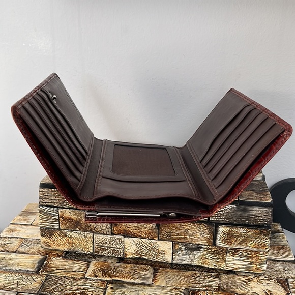 Vintage BUXTON Leather Wallet with Clasp Coin Pocket - Picture 6 of 14